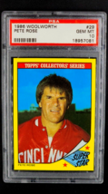 1986 Topps Woolworth #29 Pete Rose Cincinnati Reds Card PSA 10 Gem Mint POP 98 - £66.88 GBP