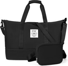 Travel Weekender Bags Gym Duffle Bag with Laptop Compartment for Women Expandabl - £21.52 GBP