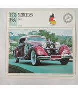 1936-1939 Mercedes -Benz 540 K Car Photo Spec Sheet Info CARD 1937 1938 - $2.87 CAD