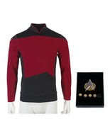 Star Trek TNG Cosplay Costume Red Shirt Starfleet Operations Uniform + B... - £41.55 GBP+