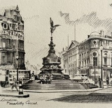 Piccadilly Circus Street View 1901 Victorian London Print Art DWFF10 - £39.17 GBP