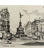 Piccadilly Circus Street View 1901 Victorian London Print Art DWFF10 - £39.32 GBP