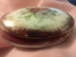 Trinket Box Vintage Limoges French Porcelain  Garanti Veritable Hand Pai... - $31.04