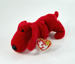 Ty Beanie Baby &quot;Rover&quot; The Red Dog 1996 All Tags Errors Rare Vintage - £15.79 GBP
