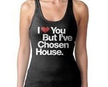 Womens I Love You But I&#39;ve Chosen House Music Black Tank Top Shirt NEW - £9.00 GBP