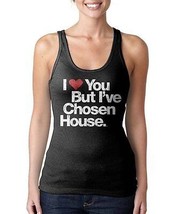 Womens I Love You But I&#39;ve Chosen House Music Black Tank Top Shirt NEW - £8.96 GBP