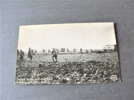 English Tanks and American Infantry, France -World War I, 1918 Postcard.   - £19.75 GBP