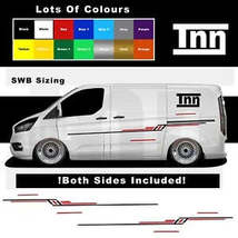 Stickers For Ford Custom SWB Transit Side Stripe Graphics Decal Camper V... - £55.05 GBP+