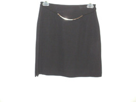 Cache Skirt Size 4 Black A Line Above Knee Length Rayon Blend Made in USA - $14.85