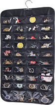 Hanging Jewelry Organizer, Double Sided 80 Pocket Jewelry Chain Storage Bag 2 La - £11.55 GBP