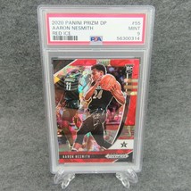 2020 Panini Prizm DP Red Ice Aaron Nesmith Rookie RC PSA 9 Celtics #55 - £22.39 GBP