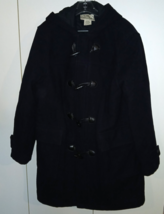 L.L. BEAN VTG. MEN&#39;S BLACK WOOL HOODED TOGGLE COAT-M-REG.-HEAVY/WARM - €20,75 EUR