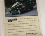 1996 Toyota Tercel Vintage Print Ad Advertisement pa16 - $8.90