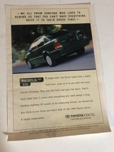 1996 Toyota Tercel Vintage Print Ad Advertisement pa16 - £6.99 GBP