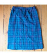 Vintage Women&#39;s Pendleton Virgin Wool Plaid Skirt Sz 30 - £21.29 GBP