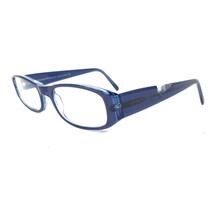 Emporio Armani Eyeglasses Frames 566 414 Blue Rectangular Full Rim 48-18... - $65.24