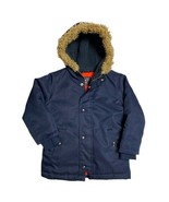 The Children’s Place Navy Faux Fur Trimmed preppy Hooded Lined Outdoor C... - £11.74 GBP