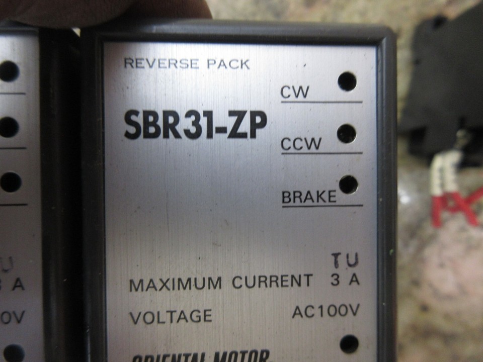 ORIENTAL MOTOR REVERSE PACK SBR31-ZP AC100V LOT OF 2 PIECES Item image 3