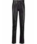 Zadig &amp; VoltaireDavid Leather Pantalon Trousers Skinny Pants $1098 Sz 42... - $494.99