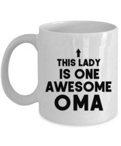 Awesome Oma Coffee Mug Mothers Day Funny Lady Tea Cup Christmas Gift For Mom - £12.69 GBP+