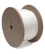 KingCord 644501 Nylon Smooth Braid Rope Reel 1/2&quot; x 250&#39;, White - $2,914.88 MXN