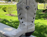 Durango Women’s Cowgirl Boots RD4321 Crush cutout Heartfelt Beige Size 8... - £68.42 GBP