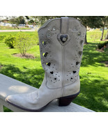 Durango Women’s Cowgirl Boots RD4321 Crush cutout Heartfelt Beige Size 8... - £67.57 GBP