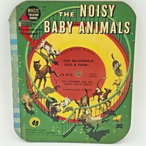 1955 The Noisy Baby Animals John Winston Talking Magic Book &amp; 78 rpm Record BK1 - £9.40 GBP