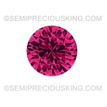 Natural Ruby 1.8mm Round Diamond Facet Cut VVS Clarity Hot Pink Color Loose Prec - £8.66 GBP