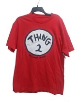 Universal Studios Red Unisex Graphic T-shirt Size Large Thing 2 Dr Seuss... - $18.28