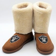 Women&#39;s Las Vegas Raiders Cuce Tan Fan Boot Size 10 - $84.65