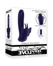 Evolved Lord of the Wings Flapping &amp; Vibrating Stimulator - Purple - $78.40