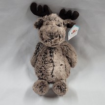 Jellycat Small Bashful Marty Moose - New with tags RETIRED 7&quot; 9&quot; Plush Brown - £31.15 GBP