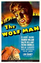 1941 The Wolf Man Movie Poster Print Lon Chaney Universal Pictures  - £5.64 GBP