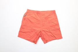 Columbia GRT Womens Medium Spell Out Packable Cargo Shorts Salmon Pink Nylon - $34.60