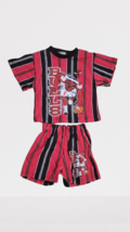 Vintage 90s Chicago Bulls T-Shirt &amp; Shorts Set Toddlers Size 3-4 Colorblock NWOT - £48.96 GBP