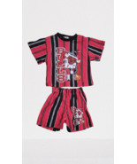 Vintage 90s Chicago Bulls T-Shirt &amp; Shorts Set Toddlers Size 3-4 Colorbl... - £48.81 GBP