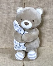 Carters Just One You Beige Teddy Bear Lovey Plush Rattle Sensory Stuffed... - $8.91