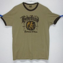 Lucky Mens T-Shirt (M) &quot;Fortunae Filius&quot; Griffin Dragon Graphic Print Beige USA - £15.02 GBP