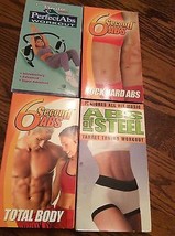 4 Vhs Excercise Videos Abs Workout Videos Toning Total Body Rock Hard Abs - £5.18 GBP