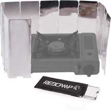 Folding Outdoor Stove Windscreen From Redcamp, 8/9/10/12, With Carrying Bag - £26.69 GBP