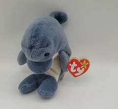 Ty Beanie Baby – Echo the Dolphin, Very Rare With Errors - £86.00 GBP