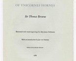 Book Announcement Pseudoxla Epidemica of Unicornes Hornes Sir Thomas Bro... - £13.95 GBP