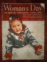 WOMANs DAY January 1939 Rose Wilder Lane Fannie Kilbourne Dorothy Canfield - £8.48 GBP