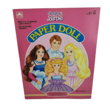 VINTAGE 1987 MATTEL JEWEL SECRETS BARBIE PAPER DOLL GOLDEN FASHION DOLL ... - $14.25