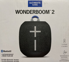 Wonderboom 2 Ultraportable Bluetooth Speaker Deep Space Black By Ultimate Ears - £52.19 GBP