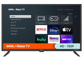 New In Box Onn. 32 Inch Hd Tv 720P Led Roku Smart Tv - £121.42 GBP