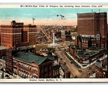 Birds Eye View Niagara Square Buffalo New York NY WB Postcard Q23 - $2.92