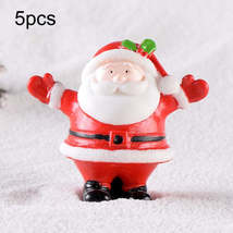 5pcs Christmas Decoration Accessories Micro Landscape Christmas Gift Resin Small - £1.57 GBP