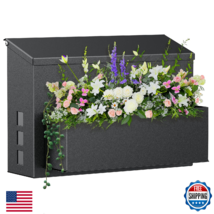 Uniclife Wall Mount Mailbox Large Capacity Metal Post Box Rust-Proof Ste... - $60.44